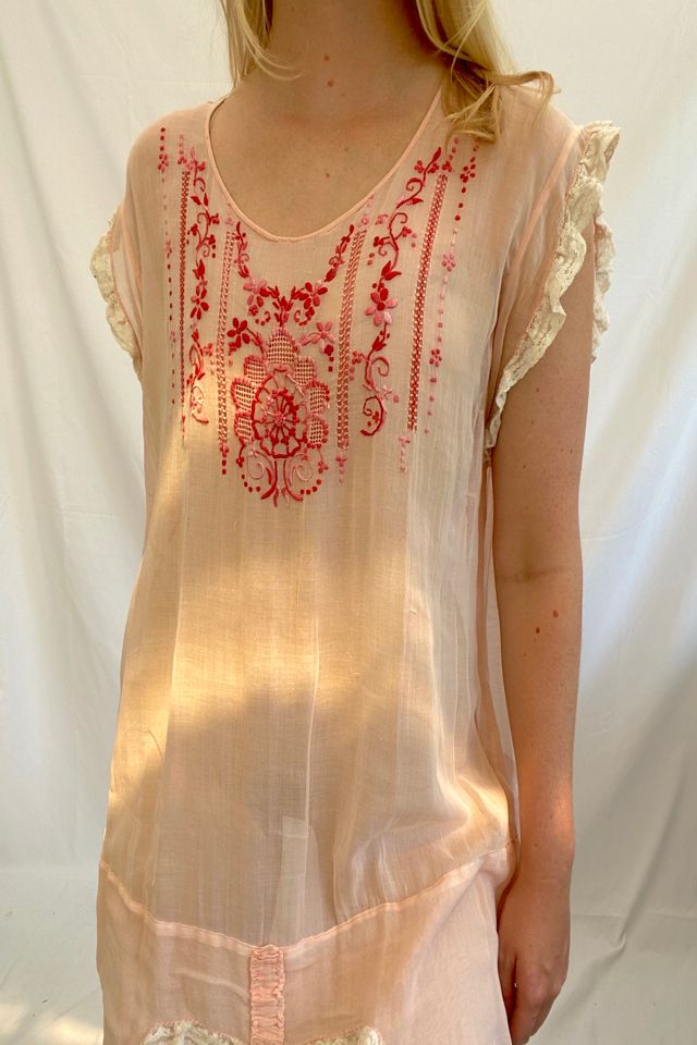 Pink Hungarian Dress Selected by Eveliina Vintage #1