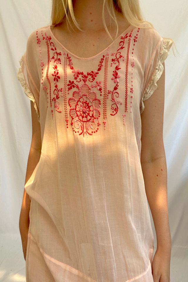 Pink Hungarian Dress Selected by Eveliina Vintage #3