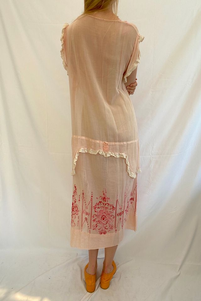 Pink Hungarian Dress Selected by Eveliina Vintage #4