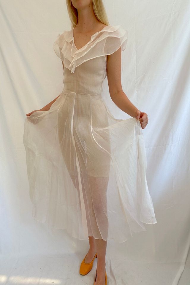 Light Pink Organza Dress Selected by Eveliina Vintage #1
