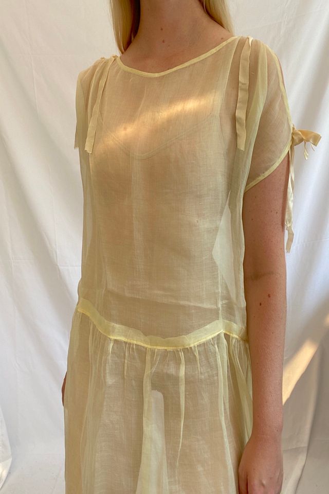 Yellow Organza Dress Selected by Eveliina Vintage #1