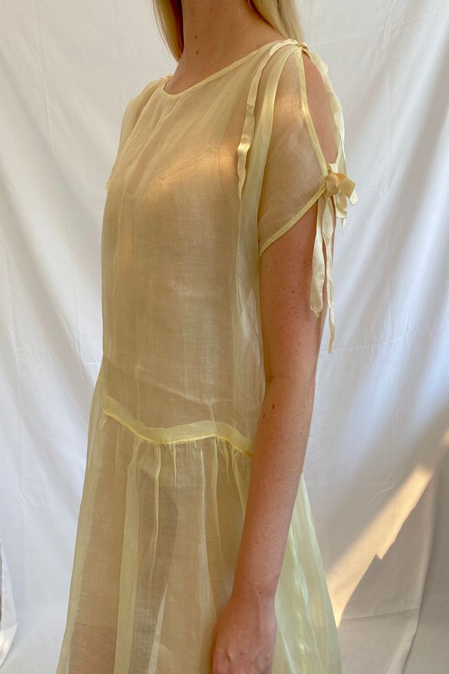 Yellow Organza Dress Selected by Eveliina Vintage #2