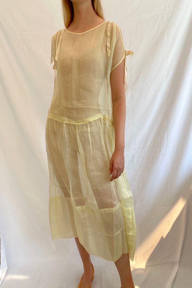 Yellow Organza Dress Selected by Eveliina Vintage #3