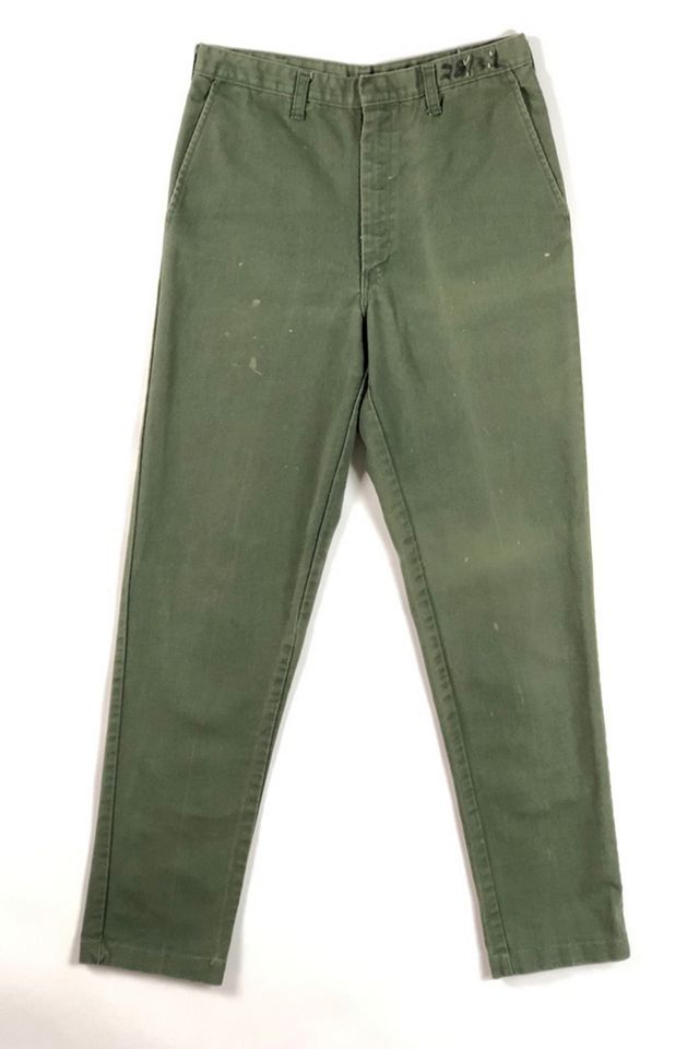 Vintage 1970s Olive Green US Army Slacks - Deadstock Wide Leg Women's –  Jumblelaya Vintage