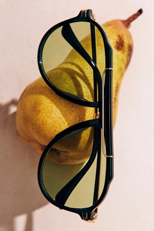 Lele Sadoughi Daisy Oversized Oval Sunglasses | Free People