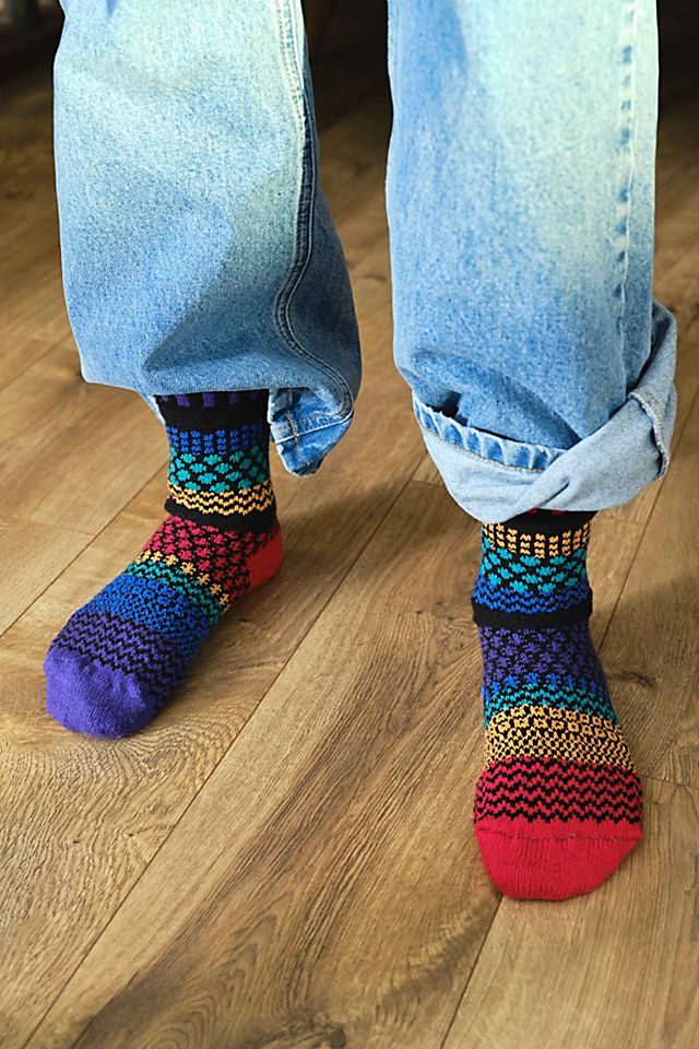 Mismatched Crew Socks for women or Men Solmate Socks