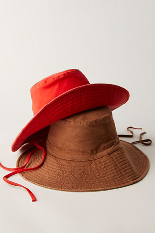 Lake Washed Bucket Hat by RAHI at Free People in Brown