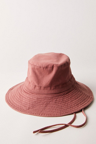 Lake Washed Bucket Hat by RAHI at Free People in Oxblood