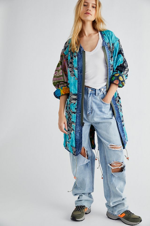 Trench-coat Janice Vintage Saree #1