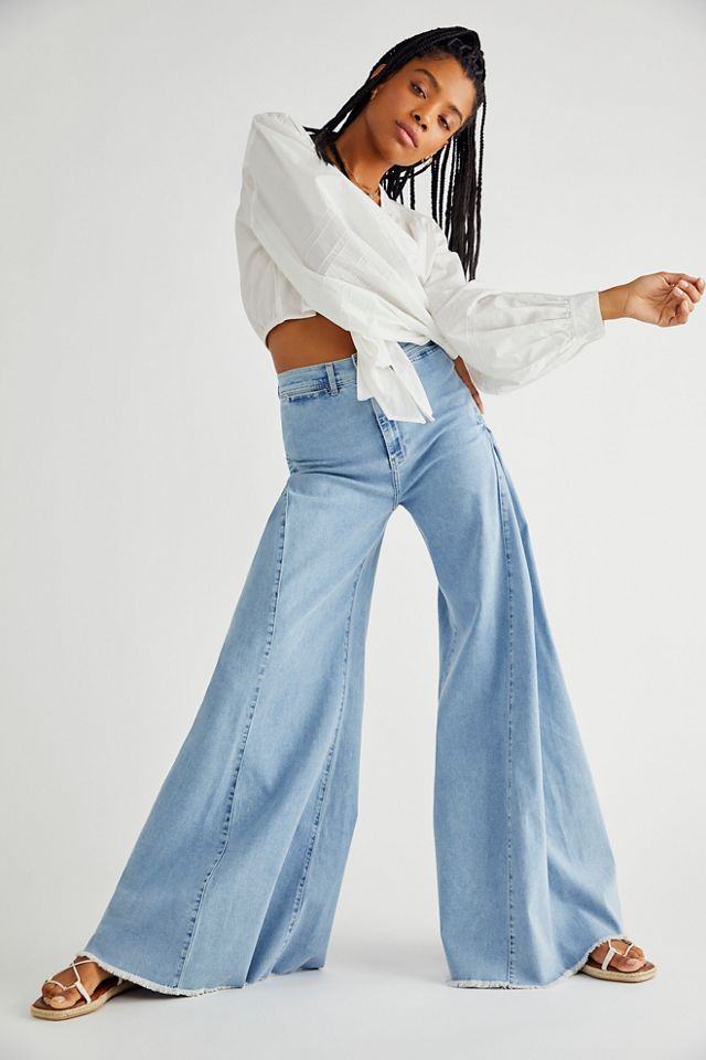 Santa Cruz Wide Leg Jeans Free People