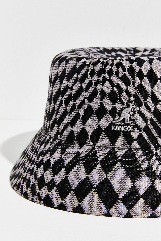 NEW WITHOUT TAGS ANTHROPOLOGIE KANGOL WARPED CHECK‎ BUCKET HAT Warped Check Bucket Cloth Hat by Kangol --> Shop Hats  main image 4
