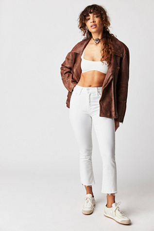 MOTHER Insider Crop Step Fray Jeans Free People UK