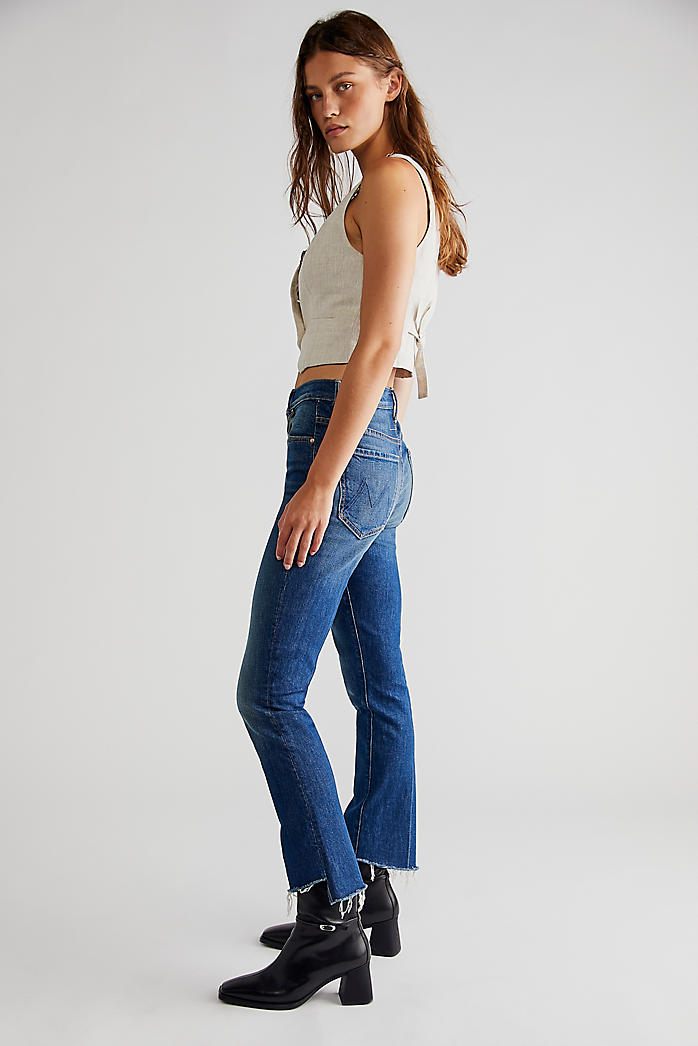 MOTHER Insider Crop Step Fray Jeans | Free People