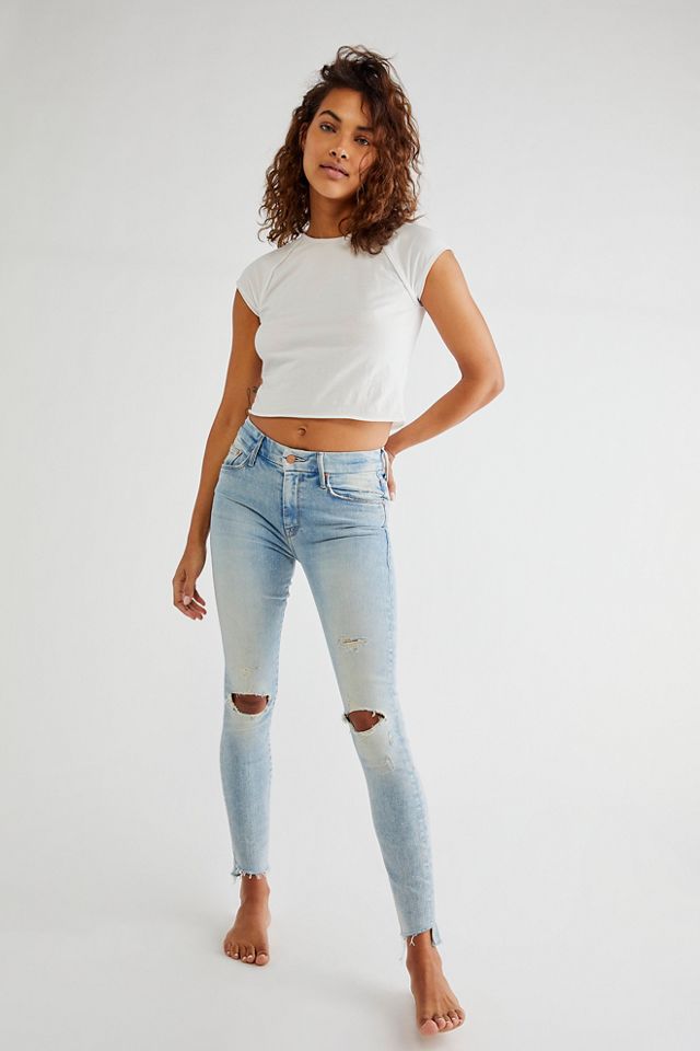 Free people 2024 frayed jeans