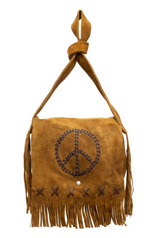 バッグ a circle of the peace body bag HippieShop Peace Fringe Leather Shoulder Bag | Free People