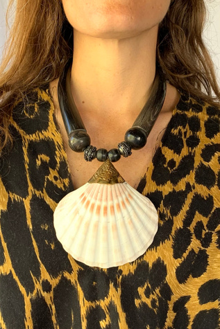 Anna Corinna Giant Shell Statement Necklace | Free People