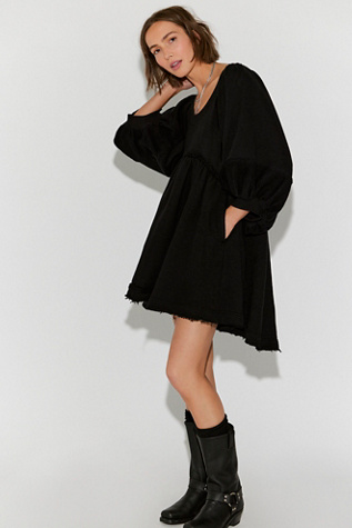 Sunchild Babydoll Tunic by Free People in Black, Size: S