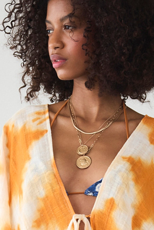 Женское колье Free People Oversized Coin, цвет: Coins — фото 4