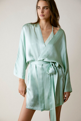 mini silk robe