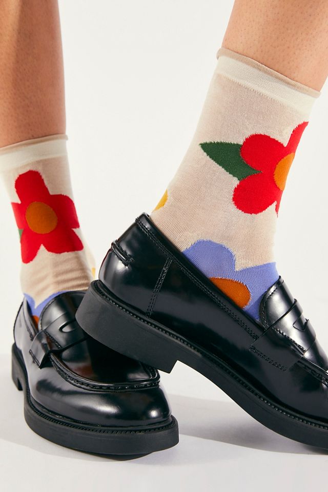 Ethel Floral Crew Socks #1