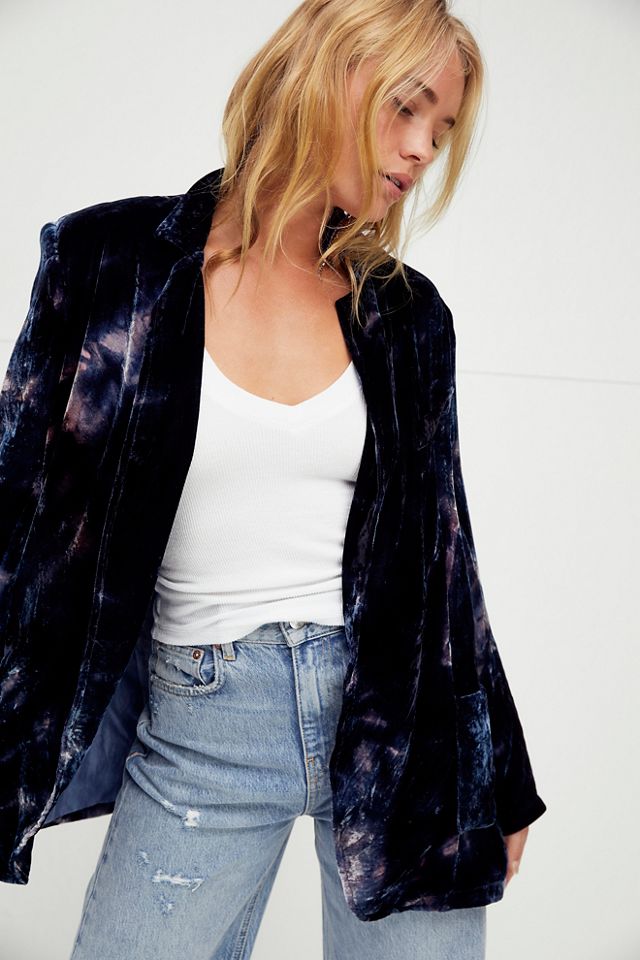 Free people sale velvet jacket