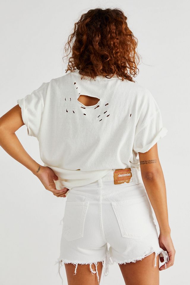 Denimist Nic Mid Rise Cutoff Shorts en jean #1