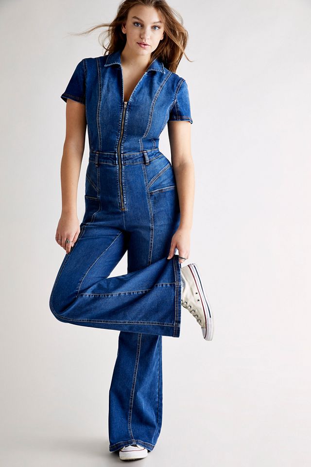 CRVY Denim Love Letters One-Piece