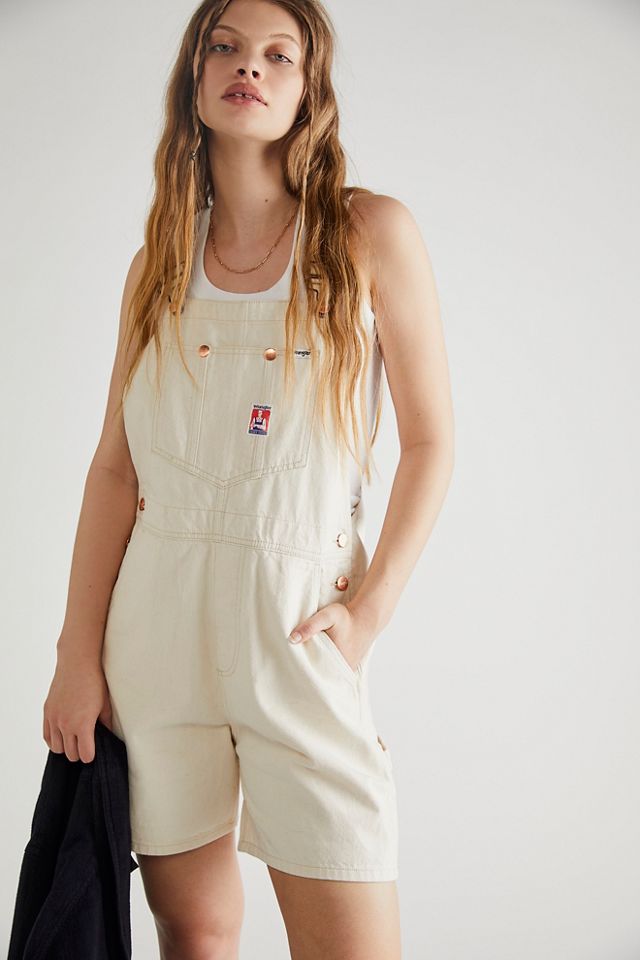 Wrangler Bib Short Overalls | Free People UK