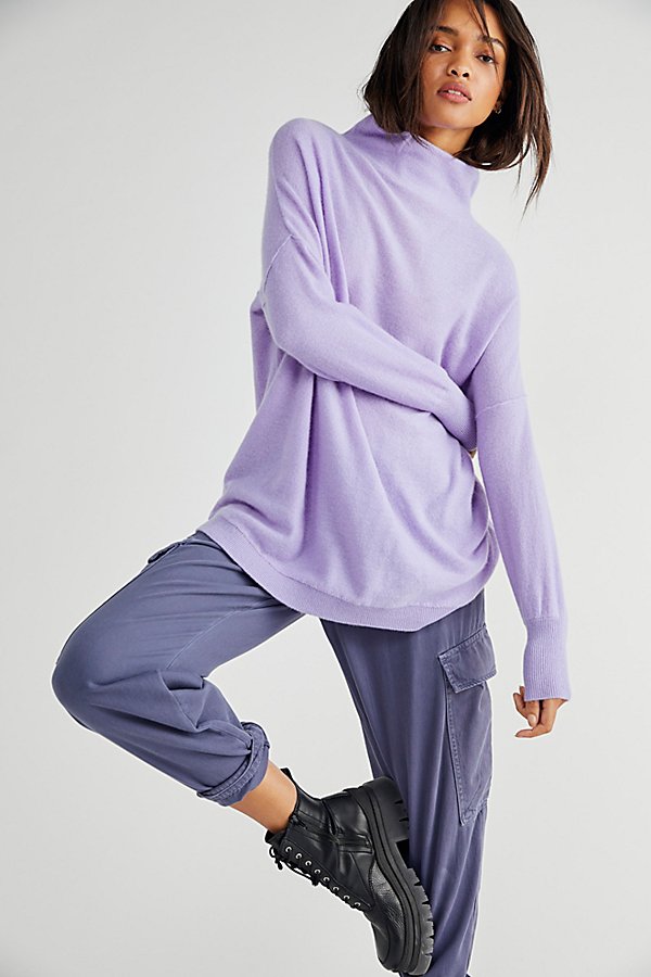 Free People Ottoman Cashmere Tunic In Violet Flower