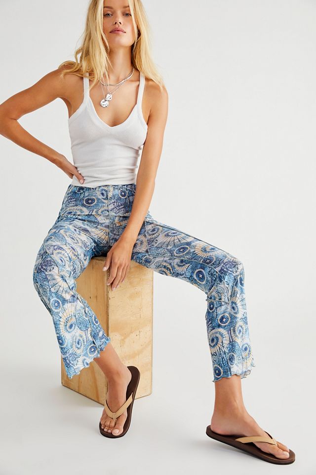 Shell Print Stitch Jersey Pants | Free People UK