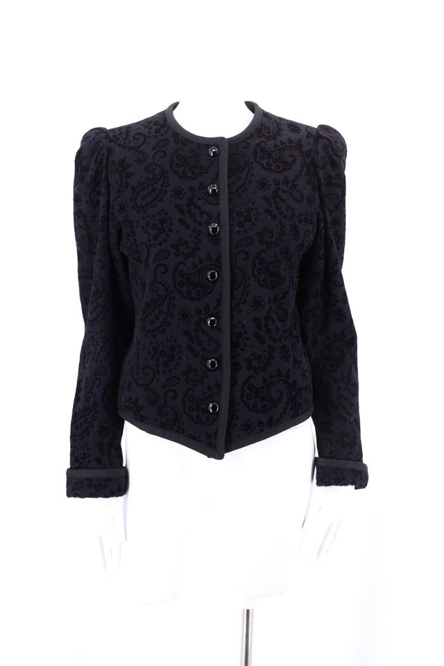 Ritual Vintage 1970s Yves Saint Laurent Paisley Velvet Jacket