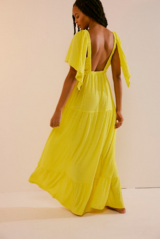 La La Maxi Dress by free-est at Free People in Yellow, Size: XS