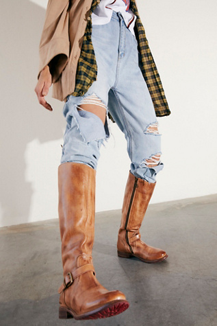 Clover Tall Boots by Bed Stu at Free People in Tan, Size: US 7