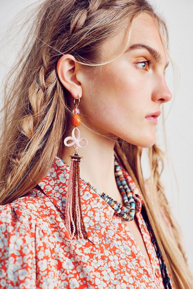 Free people hot sale beaded earrings