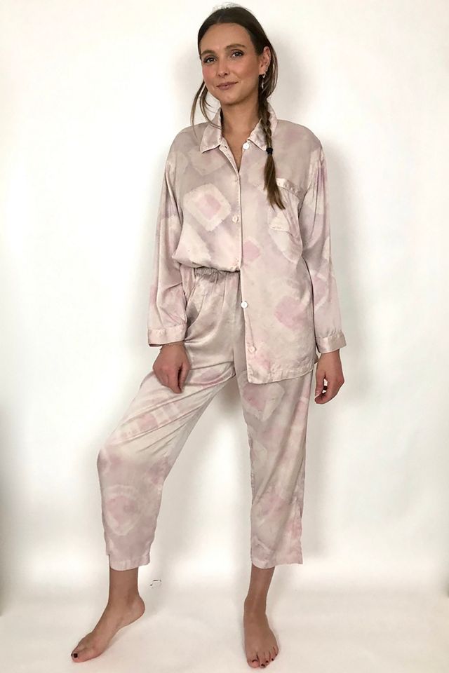 Preloved Silk Unicorn Tie Dye Pajamas Selected by Picky Jane