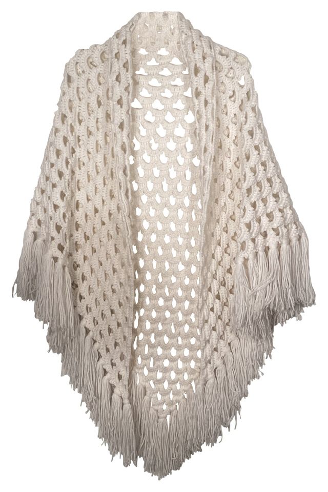 Fringe on sale shawl sweater