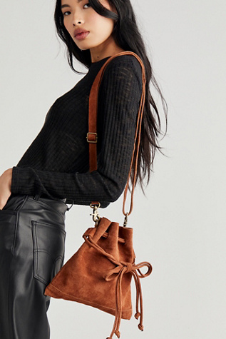 Billie Suede Crossbody By FP Collection At Free People In True Tan