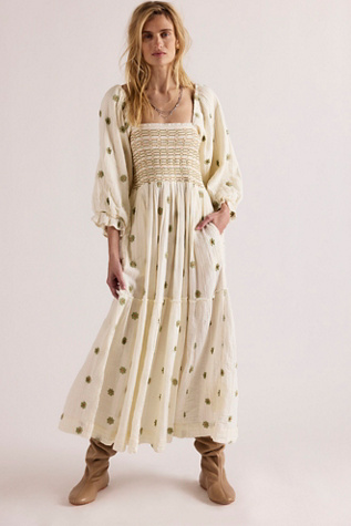 Dahlia Embroidered Maxi Dress