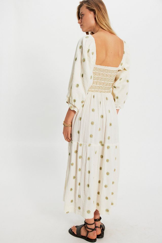 Dahlia Embroidered Tiered Maxi Dress | Free People