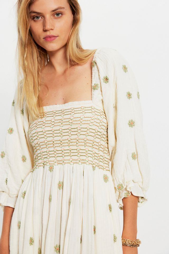Dahlia Embroidered Tiered Maxi Dress | Free People