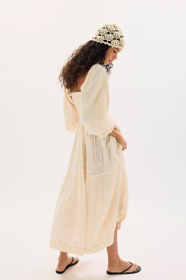 Dahlia Embroidered Tiered Maxi Dress | Free People