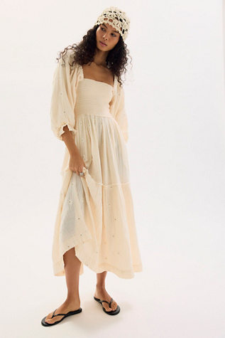 Dahlia Embroidered Tiered Maxi Dress | Free People