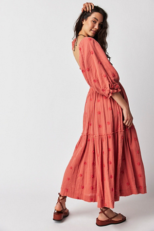 Dahlia Embroidered Maxi Dress | Free People