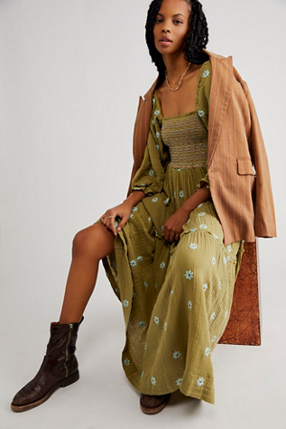 Free people 2024 green dress