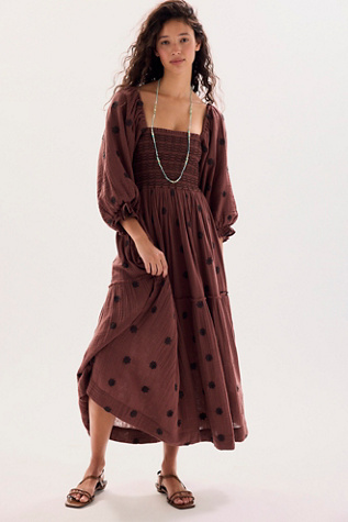 Dahlia Embroidered Tiered Maxi Dress | Free People
