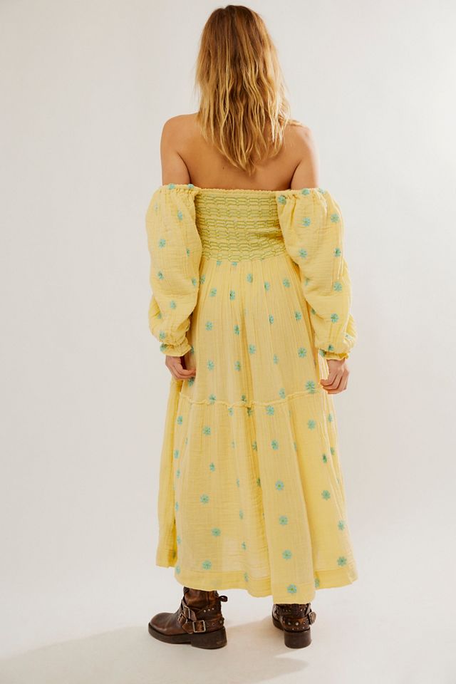Dahlia Embroidered Maxi Dress Free People