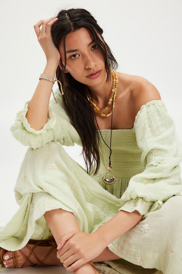 Robe Longue Brodée Dahlia #2