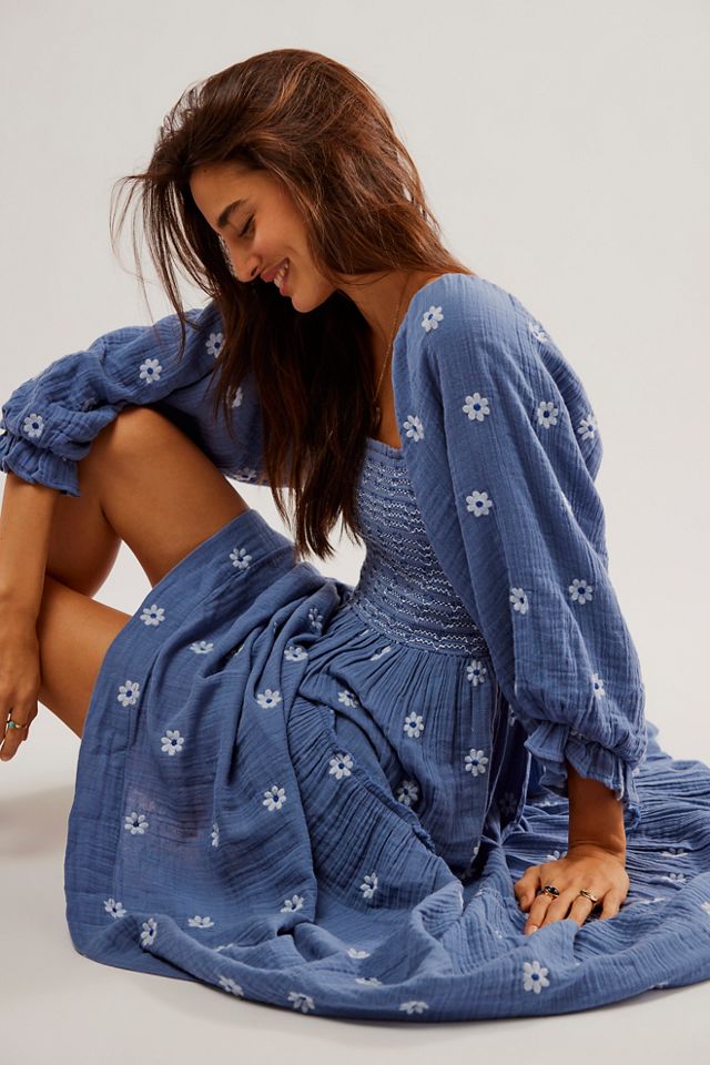 Free people embroidered dress best sale