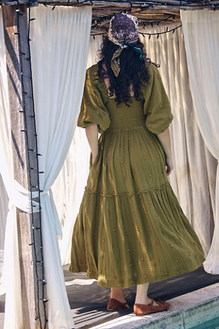 Dahlia Embroidered Maxi Dress