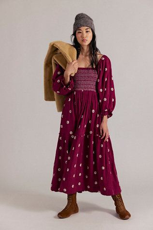 Dahlia Embroidered Maxi Dress